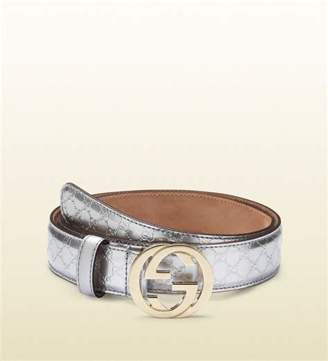 gg belt silver|gucci gg belt women's.